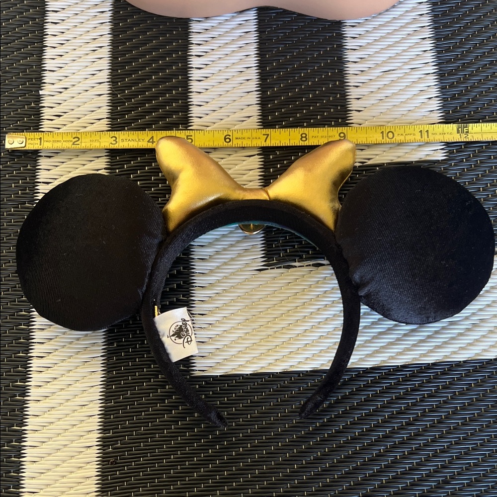 Celestial Black and Gold Mouse Ears Headband - Picture 6 of 9